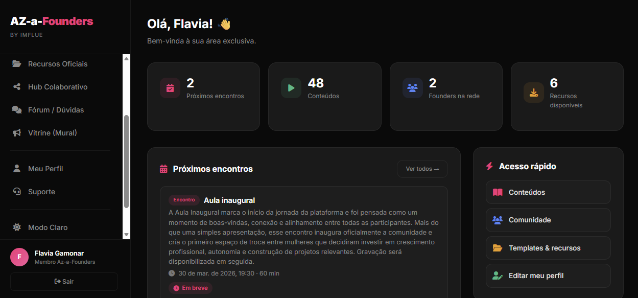 Dashboard AZ-a-Founders